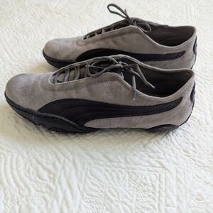 Puma Women's Suede Sneakers in Gray and Black